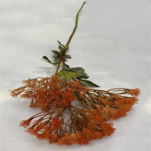 Vara artificial de follaje naranja de 23x85x0.1cm