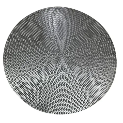 Mantel individual de plastico plateado diseño cadena de 38cm38x0.1×0.1cm