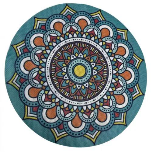 Mantel individual de plastico diseño mandalas azules de 38cm38x0.1×0.1cm