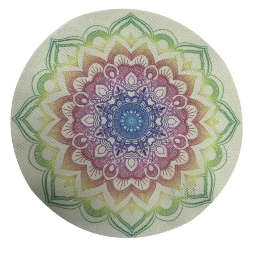 Mantel individual de plastico diseño mandalas verde pastel de 38cm38x0.1×0.1cm