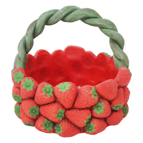 Canasta de cemento con fresa de 21.5×21.5×19.5cm
