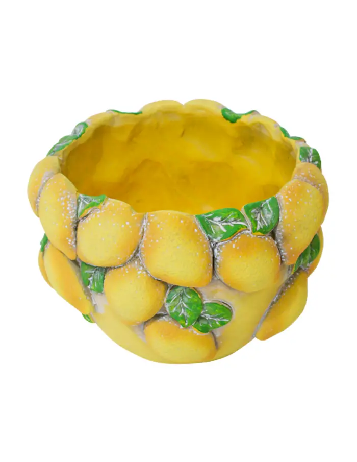 Maceta de cemento diseño limones de 22x22x15.5cm - Image 2
