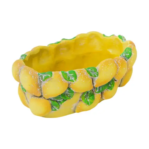 Maceta de cemento diseño limones de 28.5×18.5×11.5cm