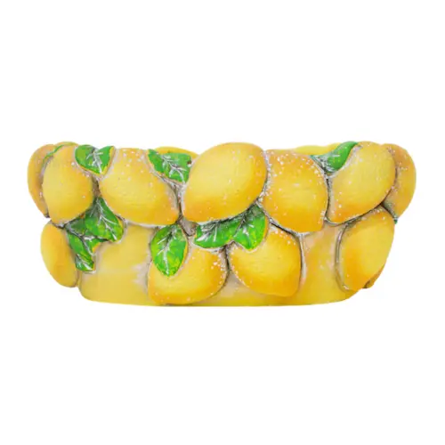 Maceta de cemento diseño limones de 28.5×18.5×11.5cm