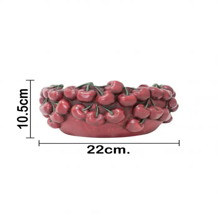 Maceta de cemento diseño cereza de 22x22x9.5cm - Image 4