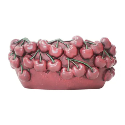 Maceta de cemento diseño cereza de 26.5x16x12cm