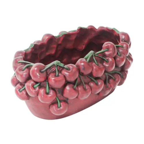 Maceta de cemento diseño cereza de 26.5x16x12cm