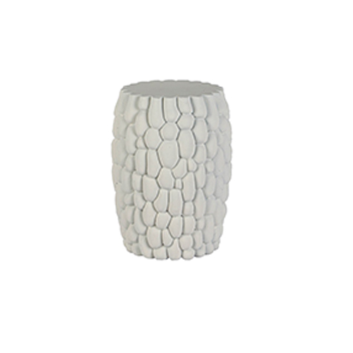 Maceta de cemento blanca de 29.5×29.5x40cm