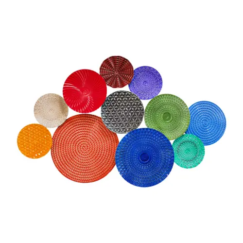 Decoración de pared diseño círculos de colores de 90×8.5x55cm