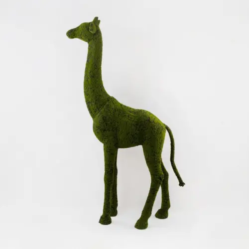 Jirafa forrada de tela verde de 111×38.5x203cm