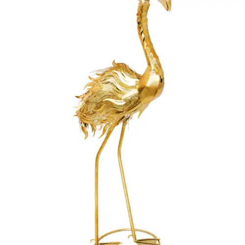 Flamenco de metal dorado de 25.08×51.44×91.44cm