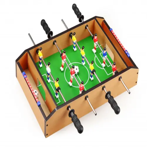 Juego de mesa 5 en 1 contiene fútbol hockey bolos curling y tejode 51x31x9.5cm