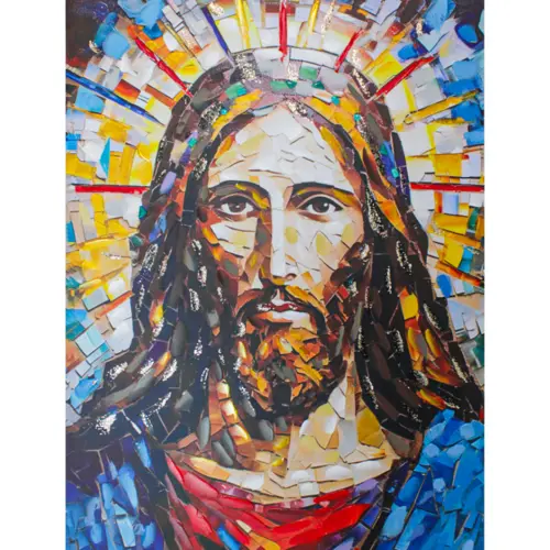 Cuadro con rostro de Cristo de 70x100x3cm