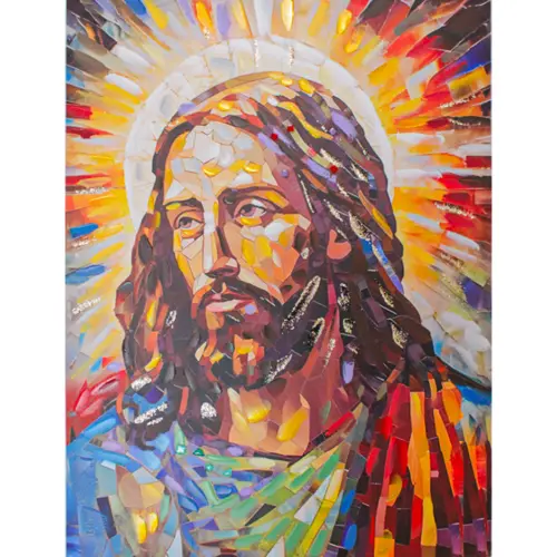 Cuadro con rostro de Cristo de 70x100x3cm