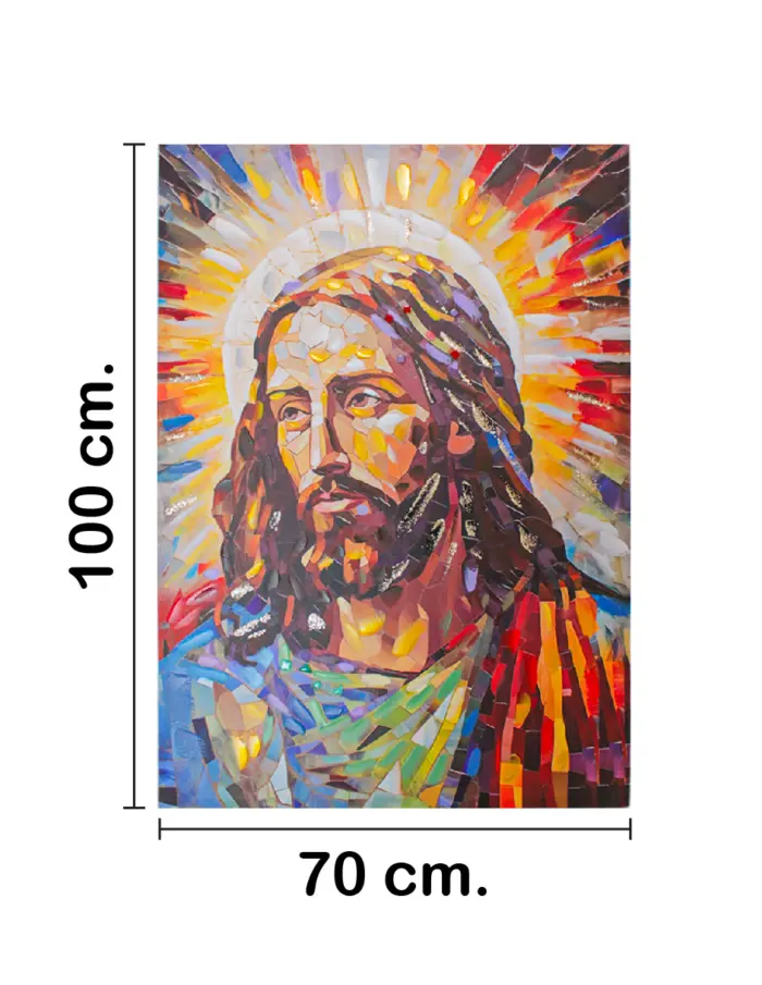 Cuadro con rostro de Cristo de 70x100x3cm - Image 2