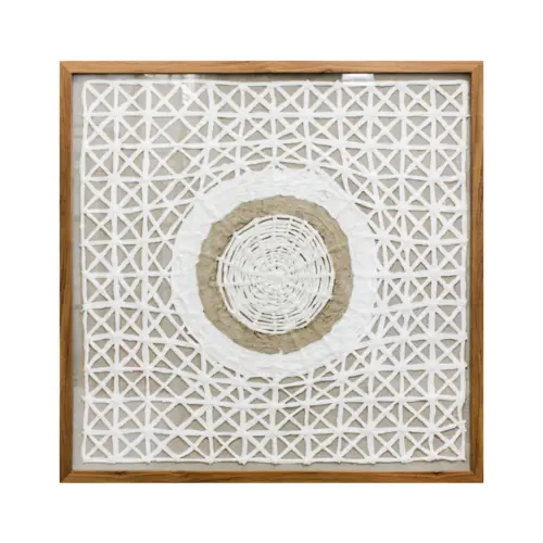Cuadro tejido infinito de 70x70x3cm