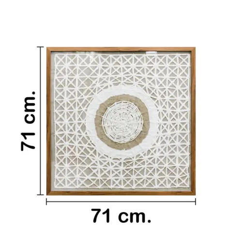 Cuadro tejido infinito de 70x70x3cm