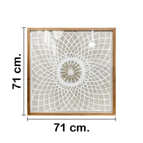 Cuadro círculos infinitos de 70x70x3cm