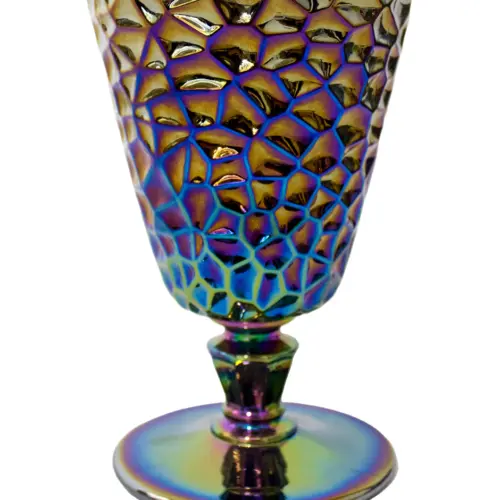 Copa de vidrio iridiscente de 8.5×8.5×13.2cm de 180ml