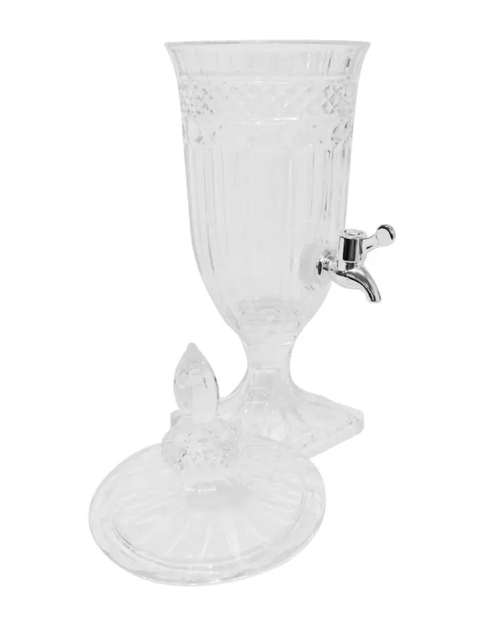 Jarra de 2L con tapa y grifo de vidrio transparente de 15.5x15.5x54.4cm - Image 2