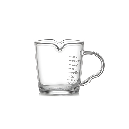 Taza medidora de vidrio de 100ml de 6×8.56.4cm