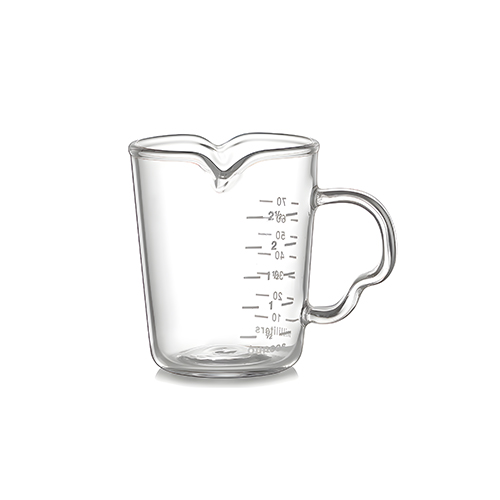 Taza medidora de vidrio de 70ml de 5.5×7.56.7cm