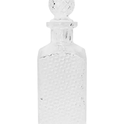 Licorera de vidrio transparente de 10x10x28cm 1500ML