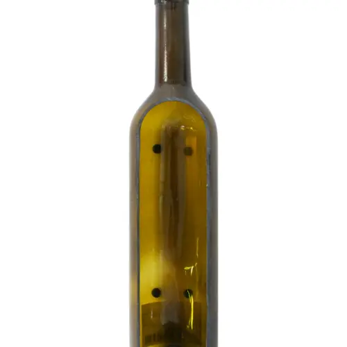 Base de vidrio diseño botella de 34x7x6cm