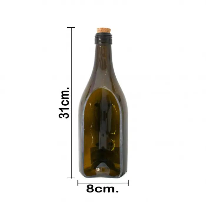 Base de vidrio diseño botella de 31x8x6.5cm - Image 4