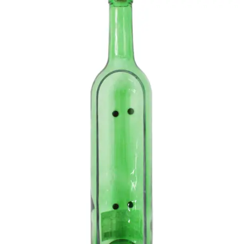 Base de vidrio diseño botella de 34x7x6cm