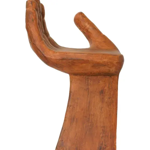 Taburete de diseño mano de madera de 43x41x66cm