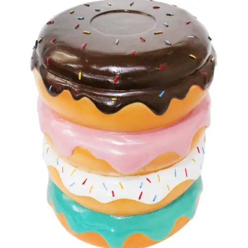 Taburete de madera diseño donas de 37.5×37.5×45.5cm