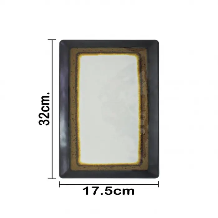 Plato rectangular de melamina - Image 4