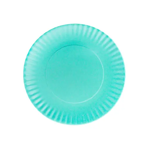 Plato de melamina verde diseño cartón de 23cm