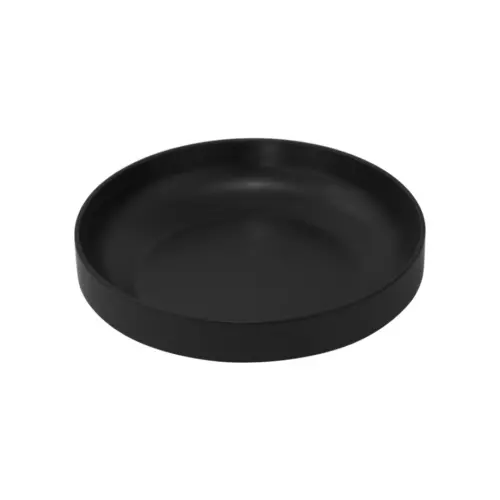 Tazon de melamina profundo negro de 17cm