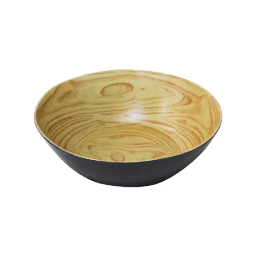 Bowl redondo de melamina tipo madera de 30.5cm