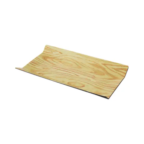 Charola rectangular de melamina tipo madera de 26x16x3cm