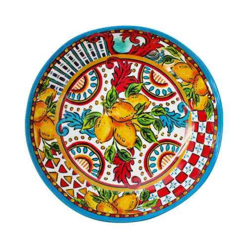 Bowl de melamina con estampado limones de 19cm
