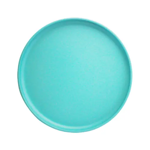 Plato de melamina azul turquesa de 20.4×20.4×1.6cm