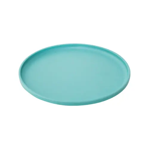 Plato de melamina azul turquesa de 20.4×20.4×1.6cm