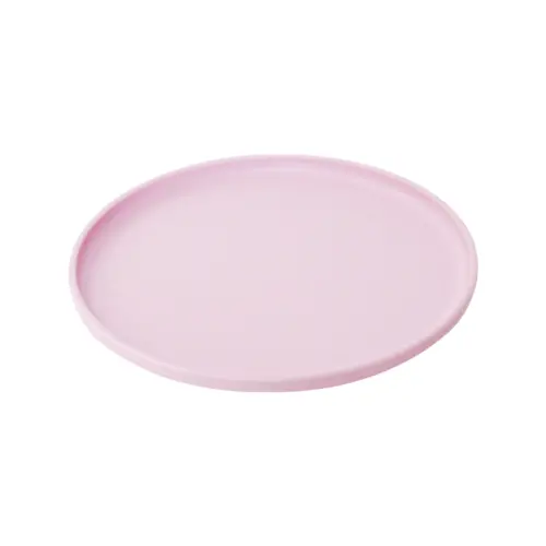 Plato de melamina rosa de 20.4×20.4×1.6cm