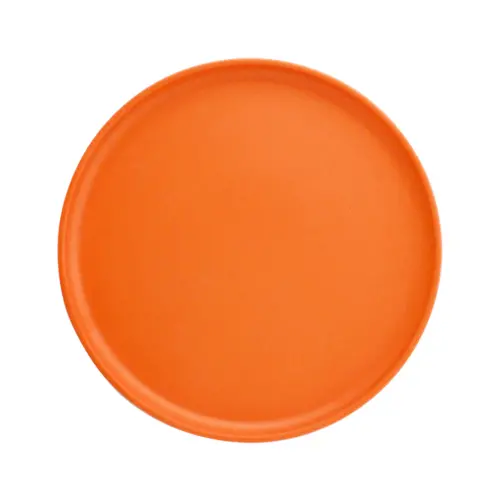 Plato de melamina naranja de 20.4×20.4×1.6cm