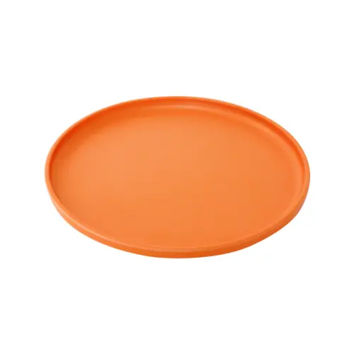 Plato de melamina naranja de 20.4×20.4×1.6cm