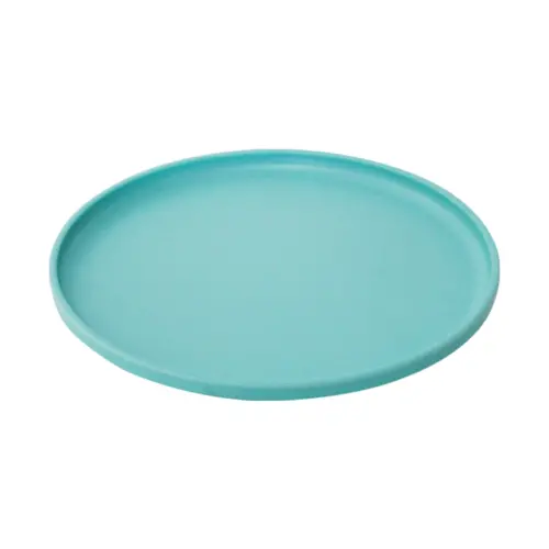 Plato de melamina azul turquesa de 26x26x1.6cm