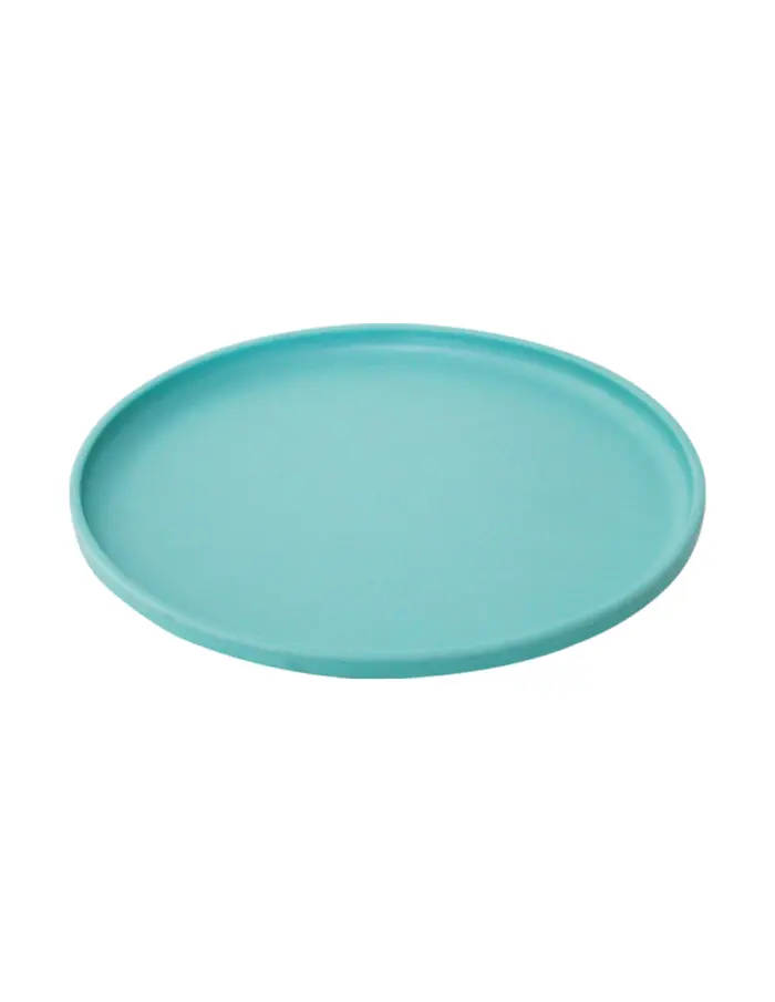 Plato de melamina azul turquesa de 26x26x1.6cm - Image 2