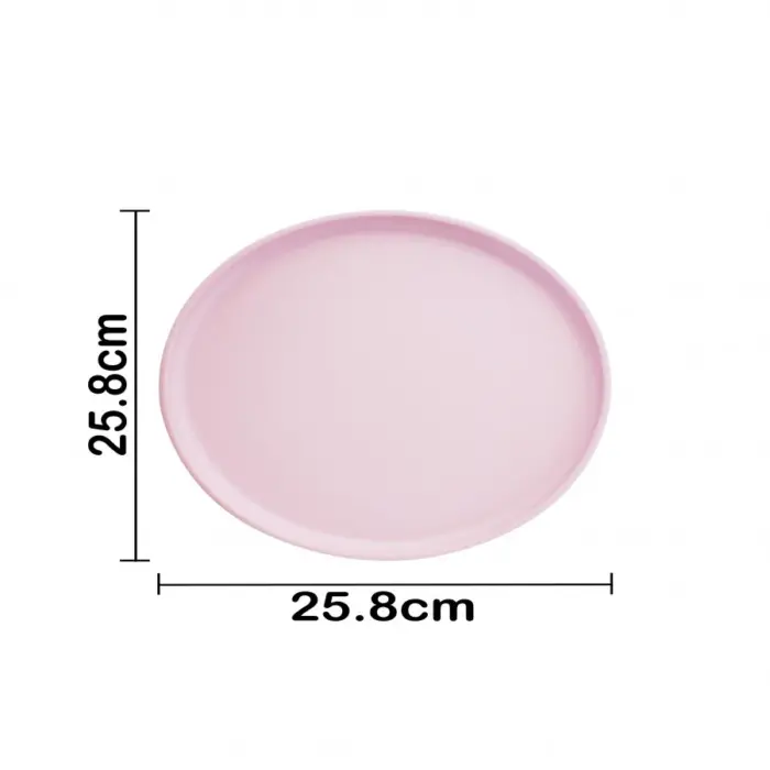Plato de melamina rosa  de 26x26x1.6cm - Image 4