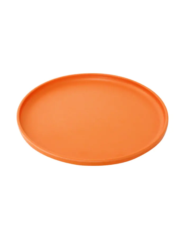 Plato de melamina naranja de 26x26x1.6cm - Image 2