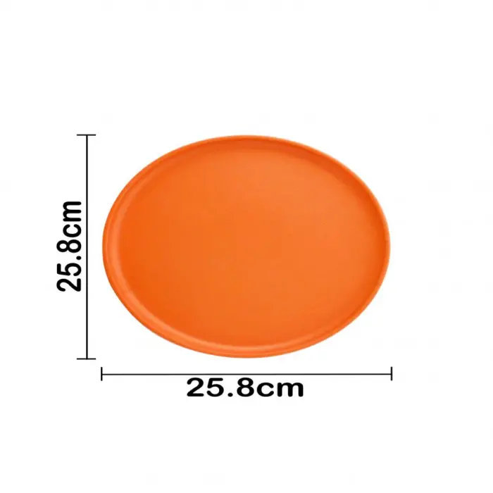 Plato de melamina naranja de 26x26x1.6cm - Image 4