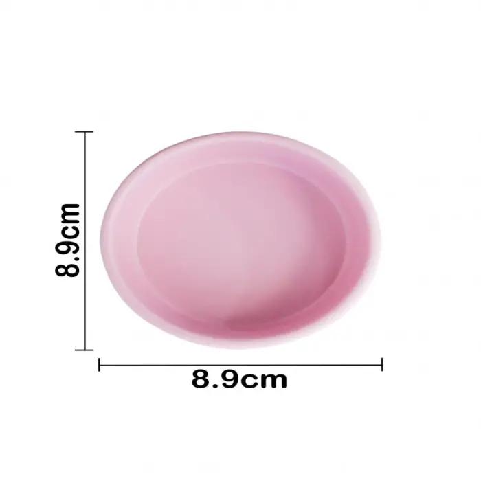 Flanera de melamina rosa de 8.9x8.9x3cm - Image 3