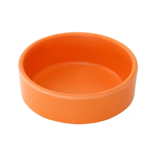 Flanera de melamina naranja de 8.9×8.9x3cm